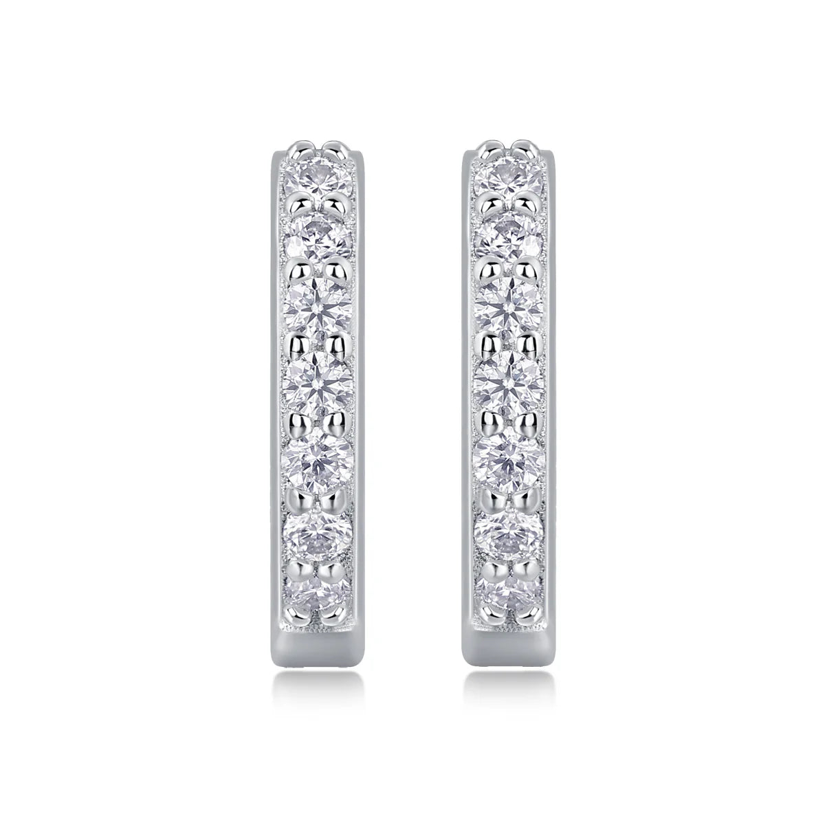 Fashionable Design Moissanite Silver Ear Rings