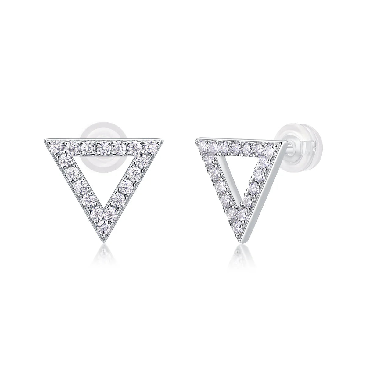 Design Moissanite Silver Ear Rings