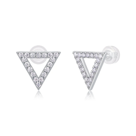 Design Moissanite Silver Ear Rings