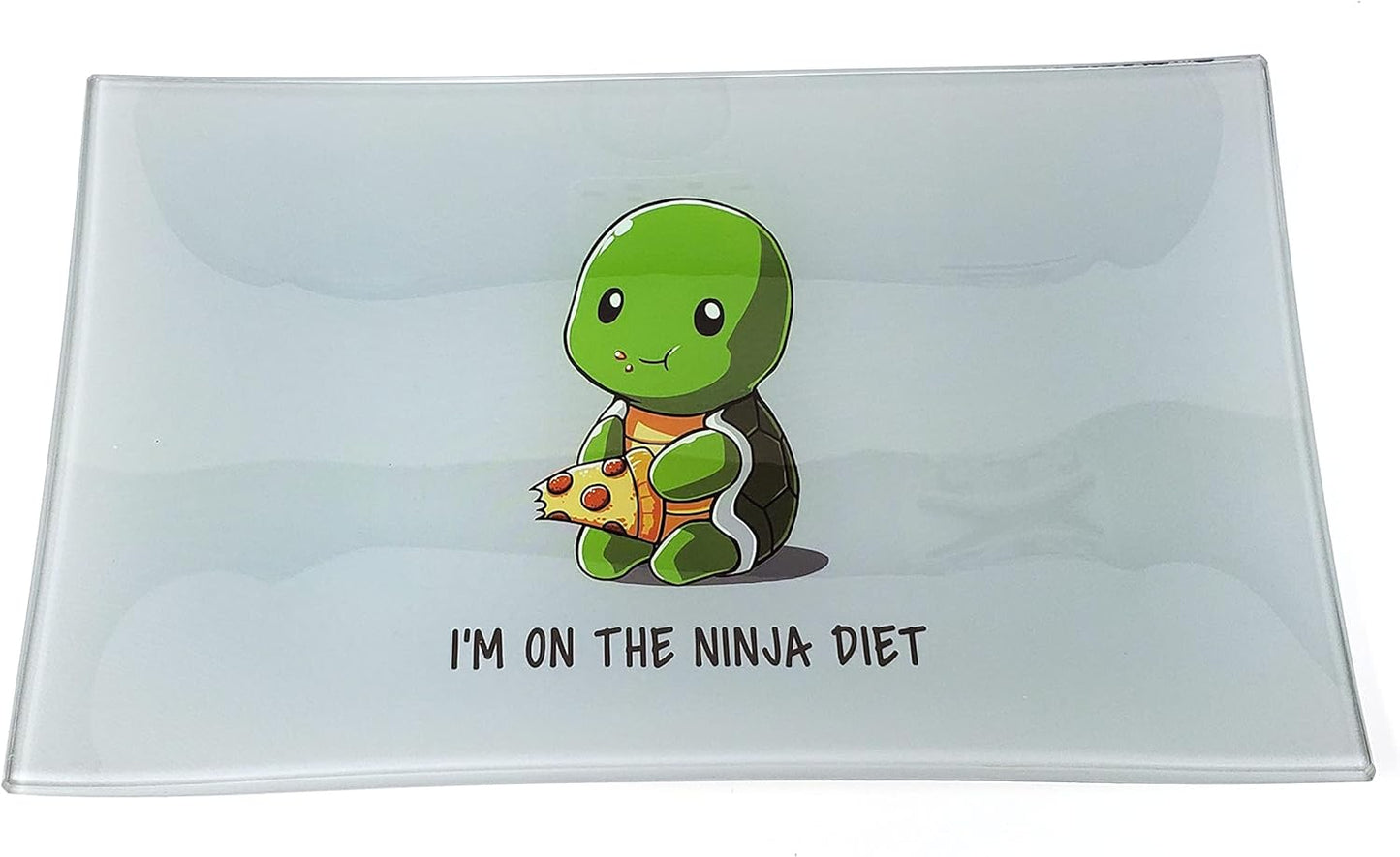 Stormtrooper2 Decorative Glass Tray: Rectangular, White, Black, Gray, Shatter Resistant, Tempered Glass, High Resolution, Easy to Clean, Display Stand, Food & Decorative